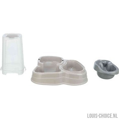Trixie Voerdispenser En Waterdispenser Kunststof Grijs / Taupe-TRIXIE-Louis Choice