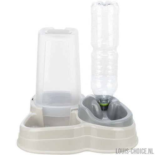 Trixie Voerdispenser En Waterdispenser Kunststof Grijs / Taupe-TRIXIE-Louis Choice