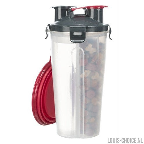 Trixie Waterfles / Voerfles Inclusief Reisbak Kunststof / Silicone-TRIXIE-Louis Choice