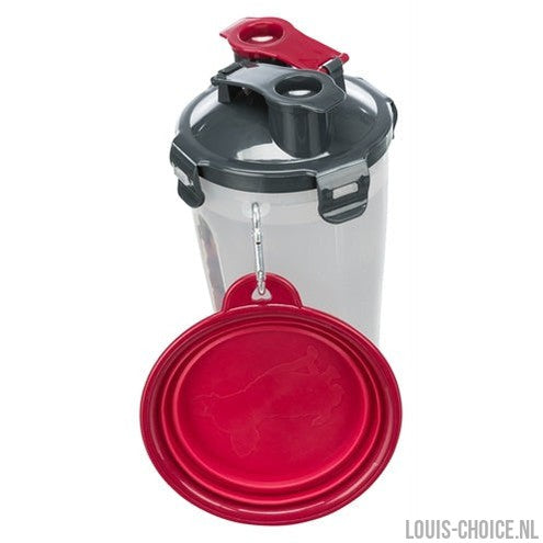Trixie Waterfles / Voerfles Inclusief Reisbak Kunststof / Silicone-TRIXIE-Louis Choice