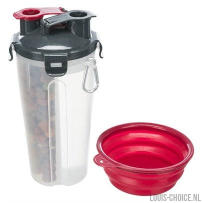 Trixie Waterfles / Voerfles Inclusief Reisbak Kunststof / Silicone-TRIXIE-Louis Choice