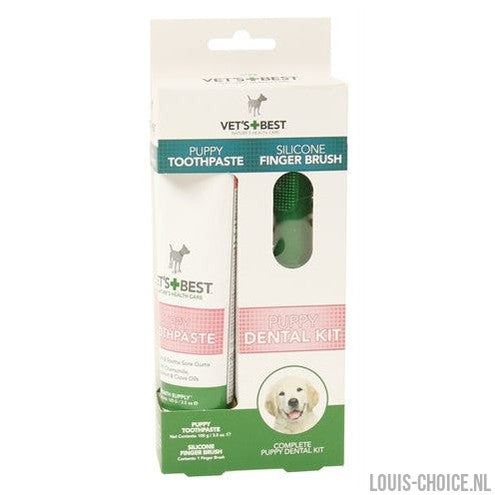 Vets Best Puppy Tandpasta Met Vingerborstel Kit-VETS BEST-Louis Choice