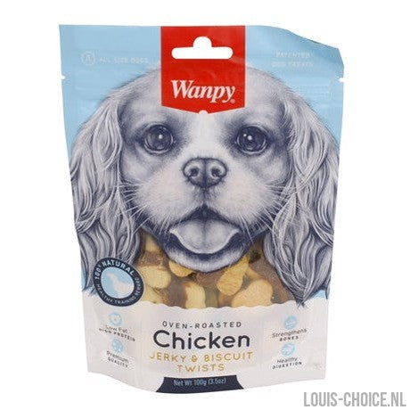 Wanpy Oven-Roasted Chicken Jerky / Biscuit Twists-WANPY-Louis Choice
