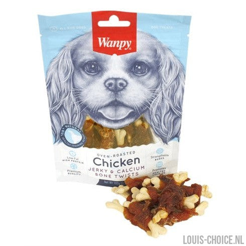 Wanpy Oven-Roasted Chicken Jerky / Calcium Bone Twists-WANPY-Louis Choice
