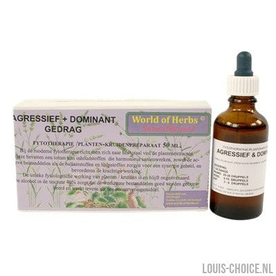 World Of Herbs Fytotherapie Agressief / Dominant Gedrag-WORLD OF HERBS-Louis Choice
