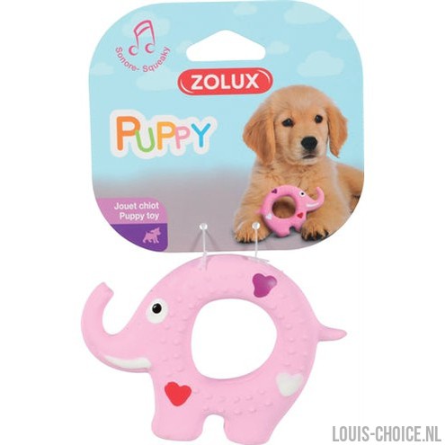 Zolux Puppyspeelgoed Latex Olifant Roze-ZOLUX-Louis Choice