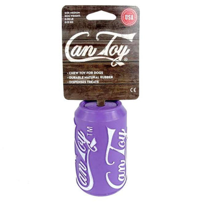 Can Toy Medium van Natuurrubber - made in USA - Lila