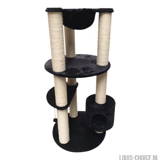 Topmast - Heavy Krabpaal Alexandra - Zwart - 70 x 70 x 146 cm - Palen 12 cm Dik !