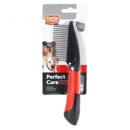 Karlie Flamingo Professionele kam met roterende tanden - Brede tandafstand