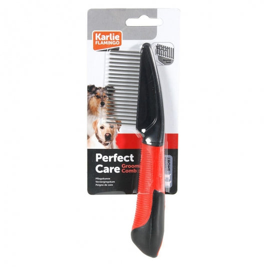 Karlie Flamingo Professionele kam met roterende tanden - Brede tandafstand