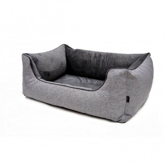 Lebon hondenbed Louis PLUS - zilver - 100 x 75 cm