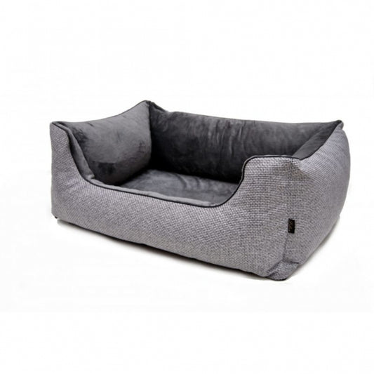 Lebon hondenbed Louis PLUS - zilver - 100 x 75 cm