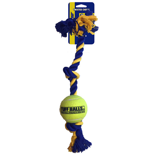PETSPORT - Mini 3-knoops touw met bal