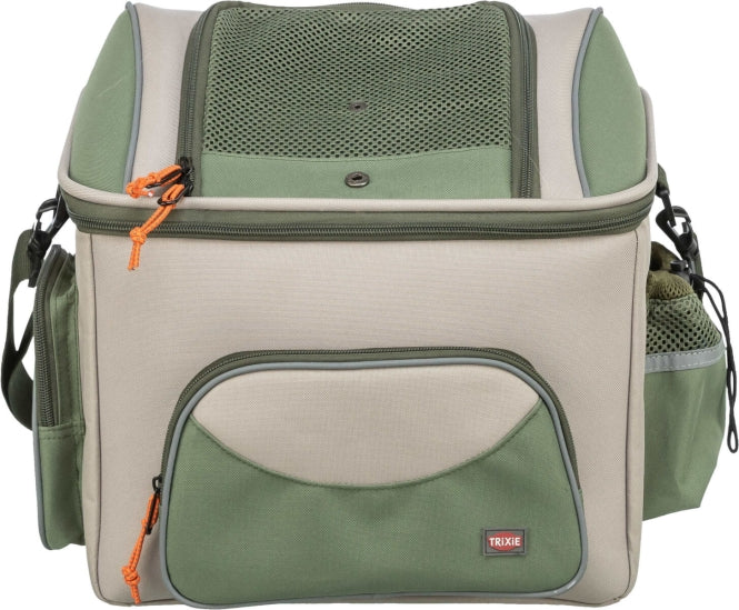 Trixie Front-Fietsmand - olijfgroen/beige