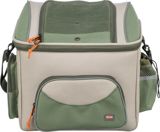 Trixie Front-Fietsmand - olijfgroen/beige