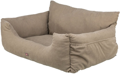 Trixie Autostoel, dubbel - taupe