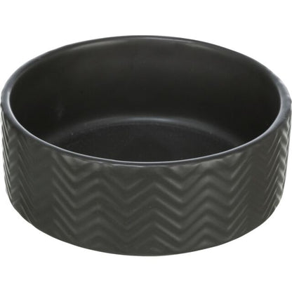 Trixie Bak van structuurkeramiek - zwart - 1,6 l/ø 20 cm