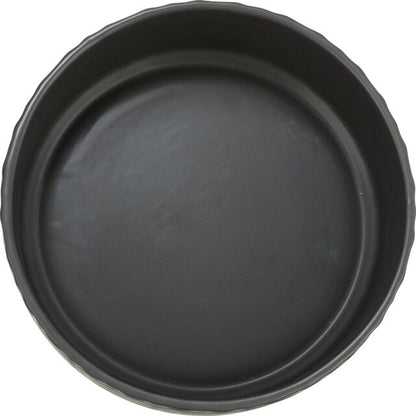 Trixie Bak van structuurkeramiek - zwart - 0,4 l/ø 13 cm