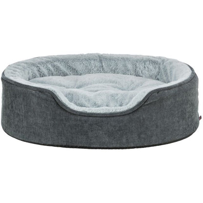 Trixie Vital Bed Lino Soft, ovaal - grijs/lichtgrijs - 83 x 67 cm