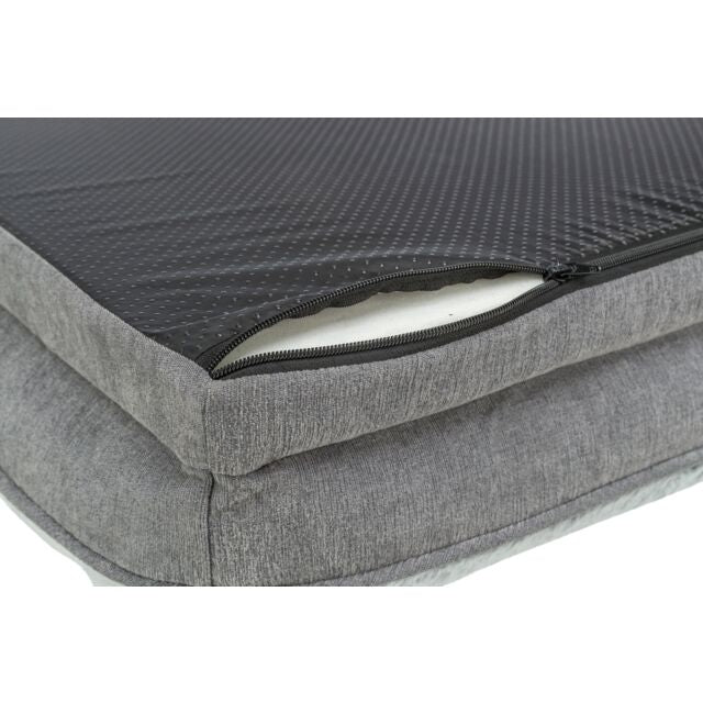 Trixie Vital Bed Lino Soft - grijs/lichtgrijs - 90 x 65 cm