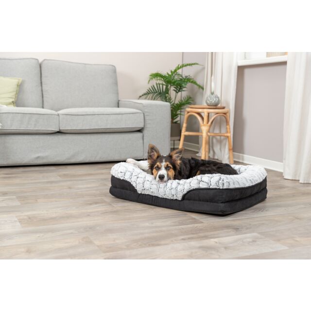 Trixie Vital Bed Lino - zwart/grijs - 90 × 65 cm