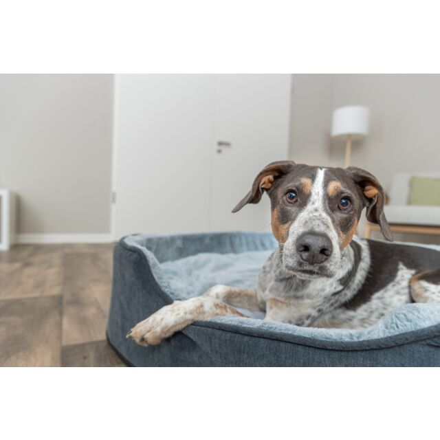 Trixie Vital Bed Lino Soft, ovaal - grijs/lichtgrijs - 60 x 45 cm