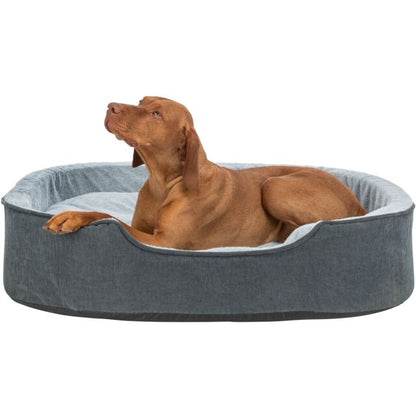Trixie Vital Bed Lino Soft, ovaal - grijs/lichtgrijs - 60 x 45 cm