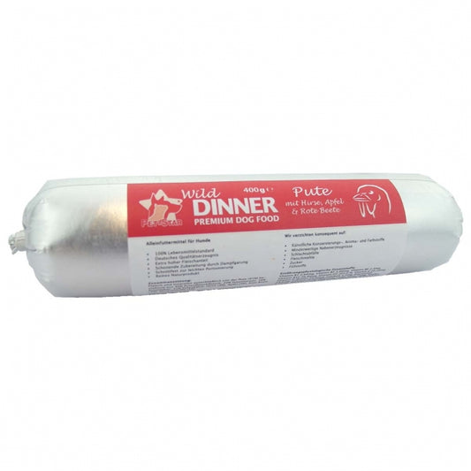 Wild Dinner gourmet worst kalkoen met gierst - 400 g