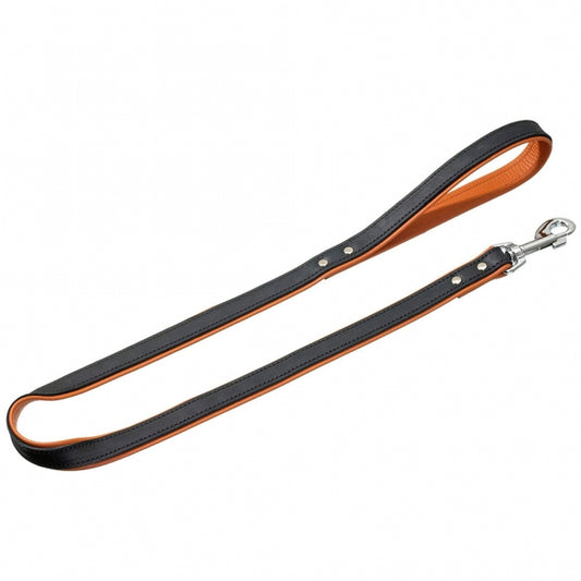 Karlie Rodeo Lijn Genageld - 22mm 100cm - zwart/cognac