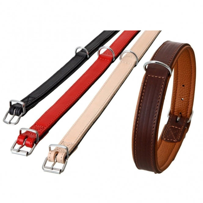 Karlie - Rondo - Halsband met voering - Rood - 18mm/42cm