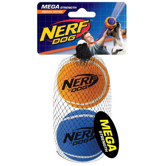 NERF DOG - Tennisballen, megasterk - 6,4 cm / 2 Stuks